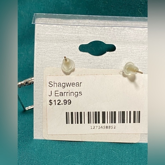 SHAG Wear Square Hoop Earrings, costume jewelry with bling, new. - Picture 8 of 10